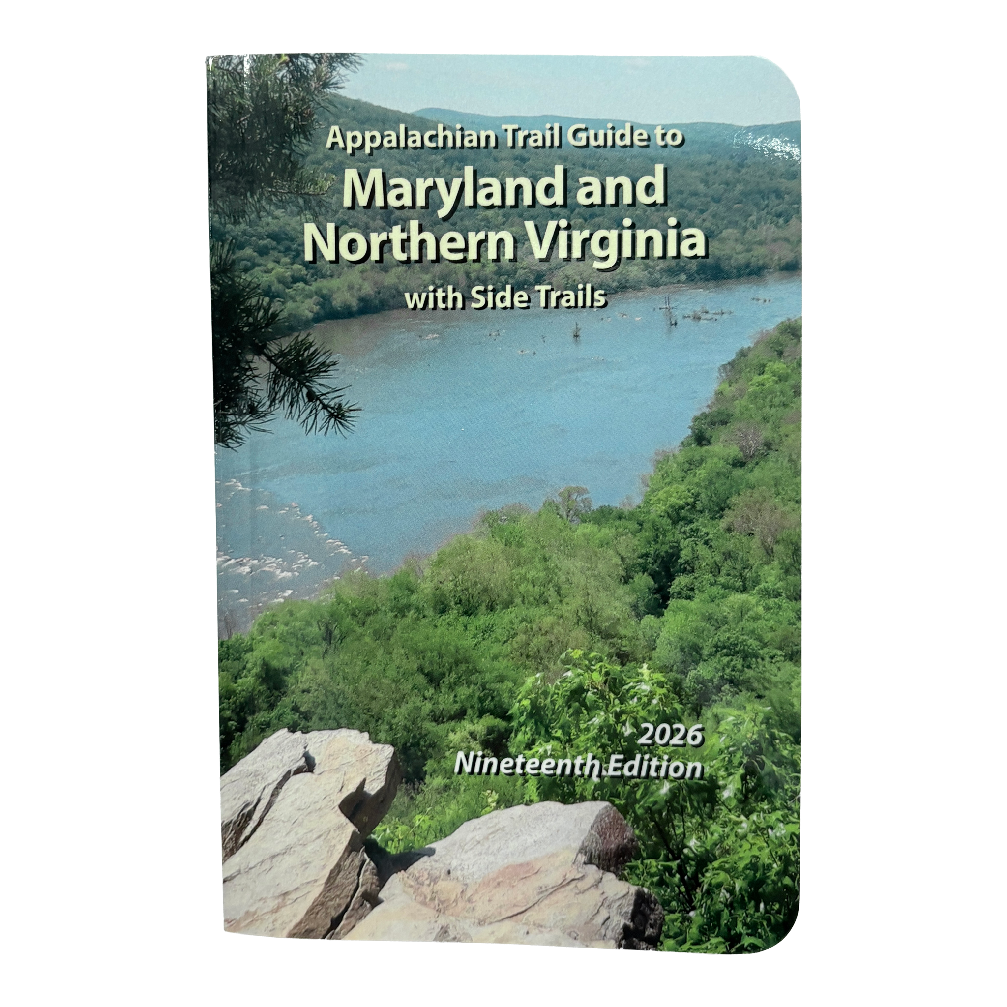 Guidebook for Maryland and Northern Virginia with green trees and river on cover
