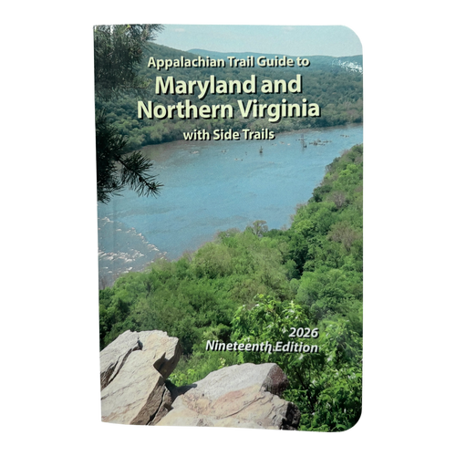 Guidebook for Maryland and Northern Virginia with green trees and river on cover
