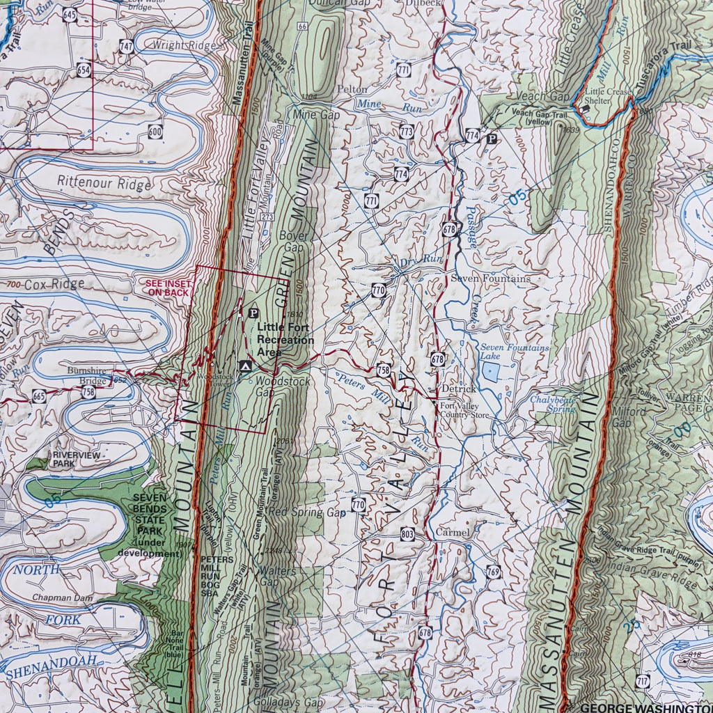 Map G: Massanutten Mountain (North Half)