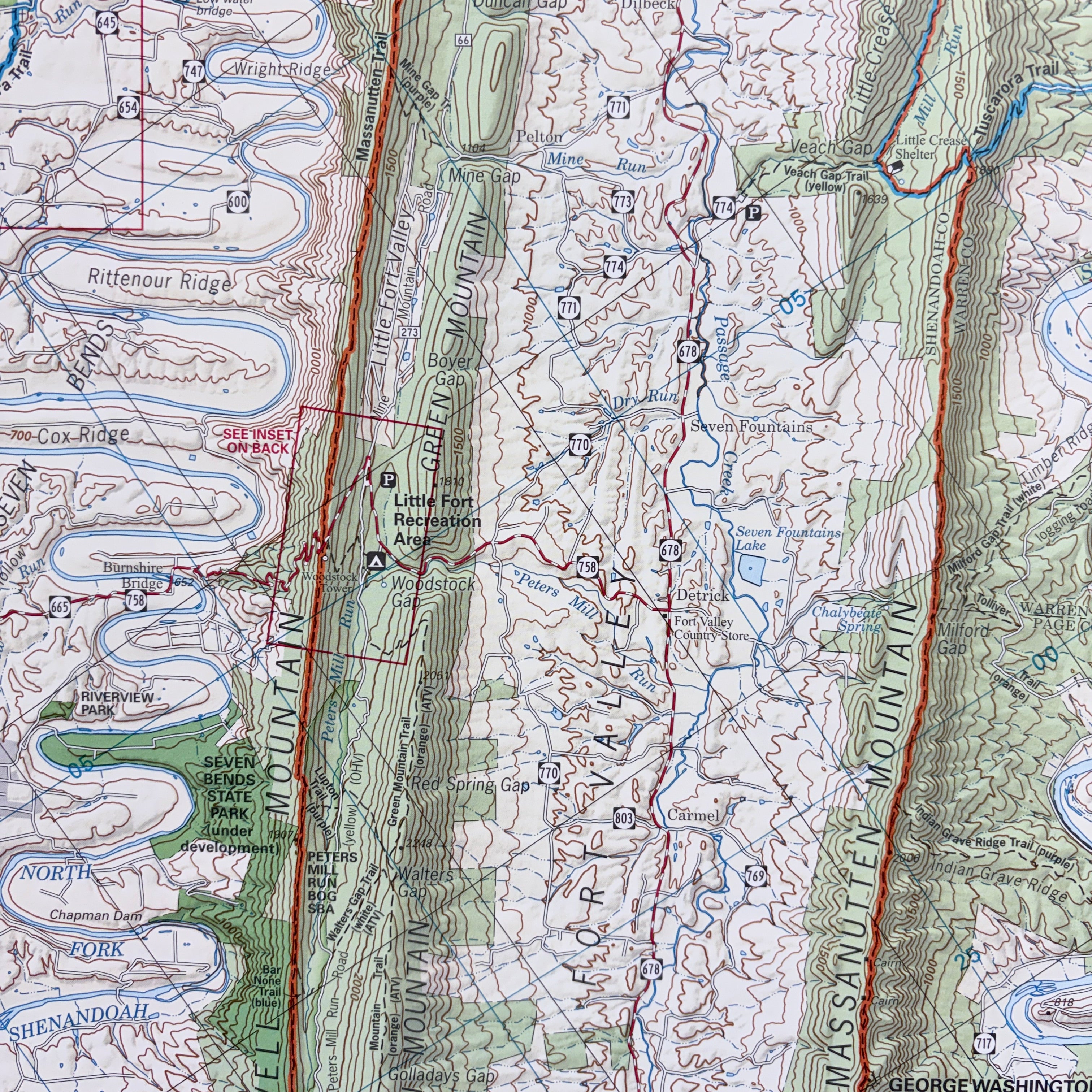 Map G: Massanutten Mountain (North Half)