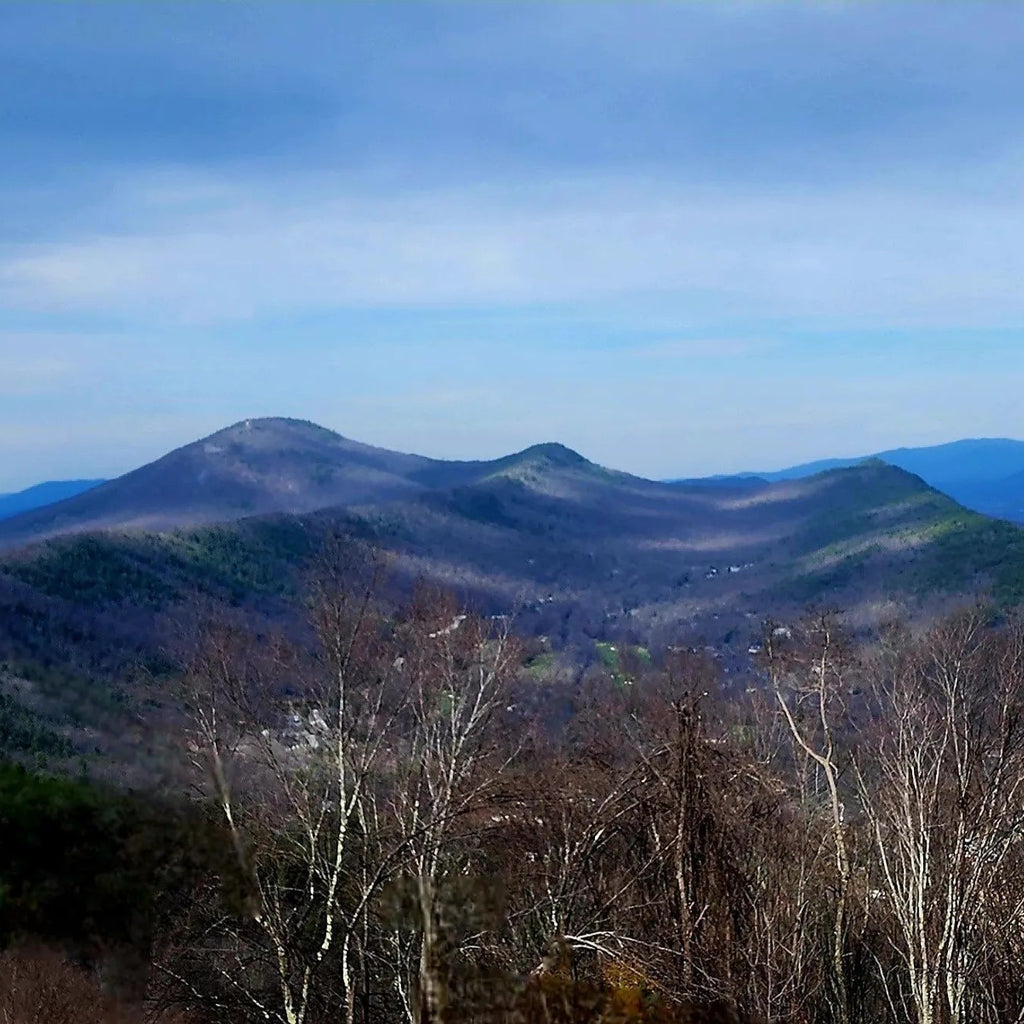 Scenic view of mountains with a clear sky