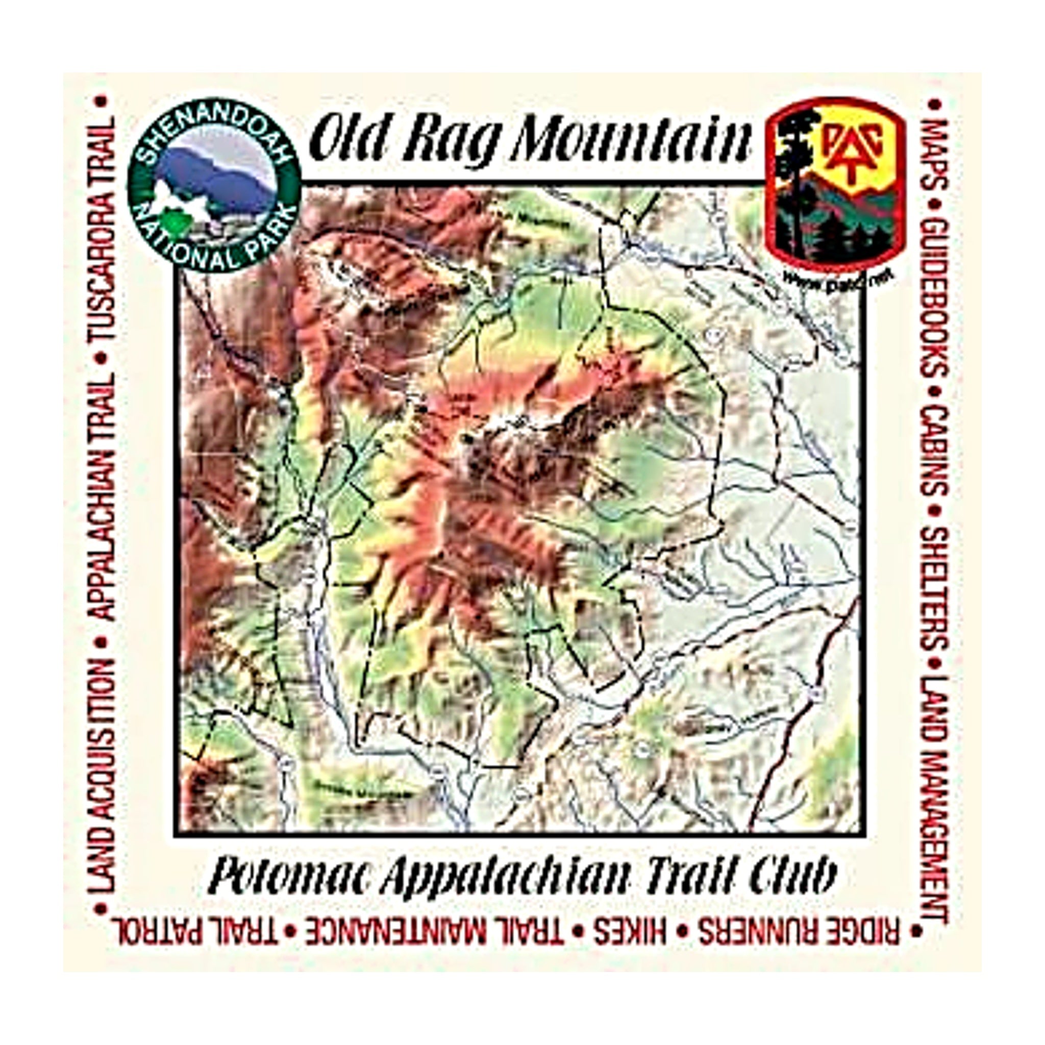 Old Rag Map Bandana