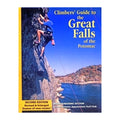 Book cover of 'Climber's Guide to the Great Falls of the Potomac' with a climber on a cliff and water in the background.